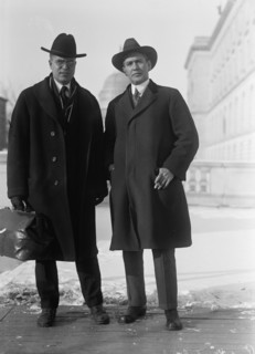 Royal Cleaves Johnson, Rep. from South Dakota, left, with Rep. Vestal of Indiana, 1918. Creator: Harris & Ewing.