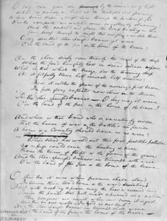 Francis Scott Key, Original Manuscript of 'Star Spangled Banner', 1914. Creators: Harris & Ewing, Francis Scott Key.
