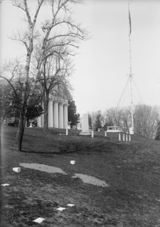 Major Pierre L'Enfant of France, Views of Tomb And of Mansion, from Down Hill, 1917. Creator: Harris & Ewing.