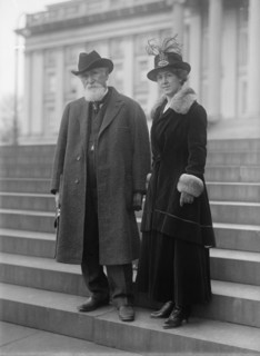 Hudson Maxim with wife Lillian Durban Maxim, 1917.  Creator: Harris & Ewing.