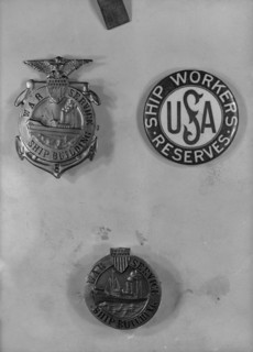 Medals, Decorations, Etc. - Army Medals, 1917. Creator: Harris & Ewing.