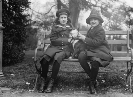 Dorothy Nagel, Daughter of Charles Nagel, left, with Beatrice Pitney, 1913. Creator: Harris & Ewing.