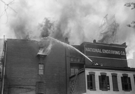 National Engraving Co. Washington, D.C. - Fire, 1917. Creator: Harris & Ewing.