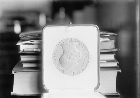 Nobel Peace Prize - The Medal, 1913. Creator: Harris & Ewing.