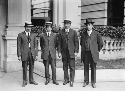 L.A. Peredo of Mexico, Jose Vasconcelos; Jose Urquide; Rafael Zubiran; Peredo, 1914. Creator: Harris & Ewing.