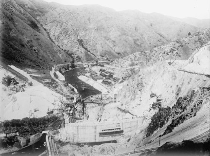 Bureau of Reclamation - Arrowcock [sic] Dam, Boise, Idaho; Showing Tunnel..., 1912. Creator: Harris & Ewing.