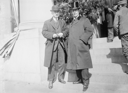William Frederick Sapp, Lawyer, of Kansas - Right, in Silk Hat, 1913. Creator: Harris & Ewing.