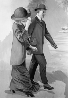 Francis B. Sayre with Jessie Wilson, 1914.  Creator: Harris & Ewing.