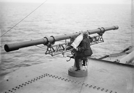 Target Practice - Range Finder at Work, 1913. Creator: Unknown.