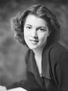 Barrymore, Diana, portrait photograph, 1941 Dec. 12. Creator: Arnold Genthe.