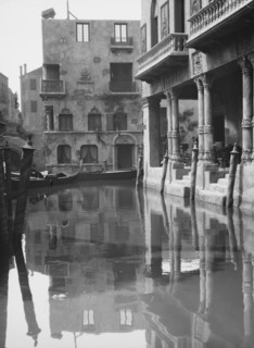 Unidentified buildings, possibly movie sets, associated with Famous Players Lasky, c1911-c1942. Creator: Arnold Genthe.