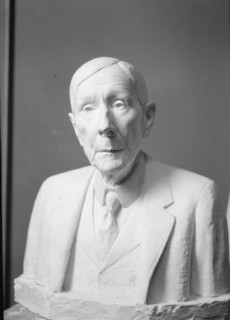 Rockefeller, J.D., Mr., portrait bust, 1918 Aug. 2. Creator: Arnold Genthe.