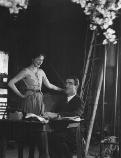 Boleslavsky, N., Mr., and unidentified woman, portrait photograph, 1928 Creator: Arnold Genthe.