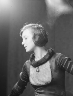 Leezbinska, Eugenia, Miss, portrait photograph, between 1927 and 1942. Creator: Arnold Genthe.