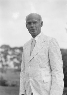 Sexton, Mr., standing outdoors, 1932 July 10. Creator: Arnold Genthe.