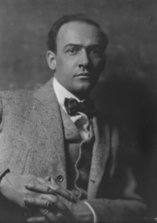 Bynner, Witter, Mr., portrait photograph, 1916 Mar. Creator: Arnold Genthe.
