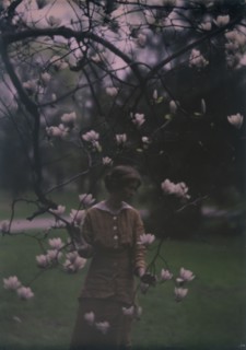 Edna St. Vincent Millay at Mitchell Kennerley's house in Mamaroneck, New York, 1914. Creator: Arnold Genthe.
