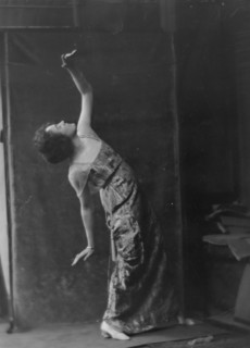 Lasell, Hildegarde, Miss, portrait photograph, 1916. Creator: Arnold Genthe.