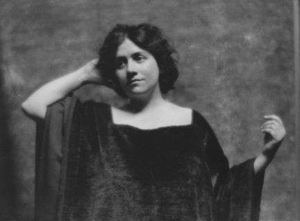 Parker, Corinne, Miss, portrait photograph, ca. 1913. Creator: Arnold Genthe.