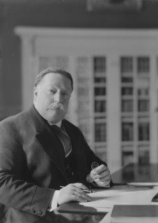 Taft, William H., President, portrait photograph, 1912 Apr. 1. Creator: Arnold Genthe.
