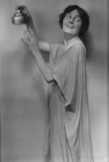 Woodruff, Eleanor, Miss, portrait photograph, 1914. Creator: Arnold Genthe.