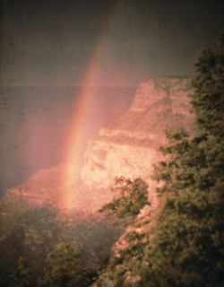 Rainbow at the Grand Canyon, between 1906 and 1912. Creator: Arnold Genthe.
