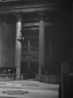 Marble hall of the Custom House, New Orleans, between 1920 and 1926. Creator: Arnold Genthe.