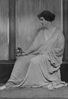 Duncan, Isadora, portrait photograph, between 1916 and 1918. Creator: Arnold Genthe.