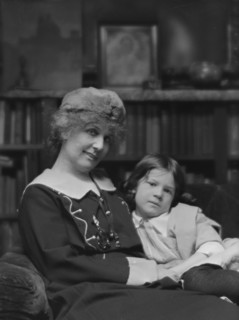 Unidentified woman and child, possibly members of the Percy MacKaye family, portrait..., ca. 1913. Creator: Arnold Genthe.
