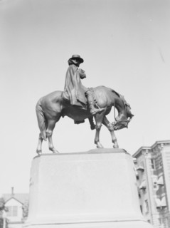 Francis Asbury - Equestrian statues in Washington, D.C., between 1911 and 1942. Creator: Arnold Genthe.