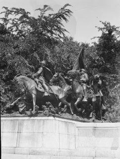 Ulysses S. Grant Memorial - Equestrian statues in Washington, D.C., between 1911 and 1942. Creator: Arnold Genthe.