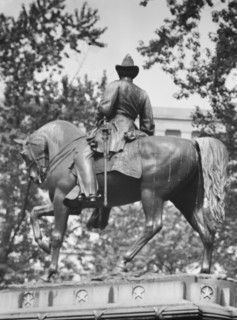 James B. McPherson - Equestrian statues in Washington, D.C., between 1911 and 1942. Creator: Arnold Genthe.