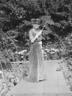 Fashion show, East Hampton, Long Island, between 1933 and 1942. Creator: Arnold Genthe.