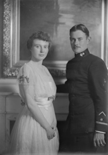 Mr. Miller and Miss Carnegie, portrait photograph, 1918 Dec. 11. Creator: Arnold Genthe.