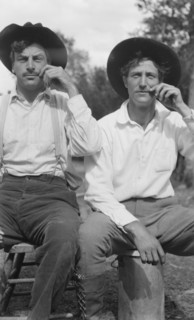 Movie set for a western, between 1896 and 1942. Creator: Arnold Genthe.