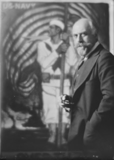 Mr. Albert Sterner, portrait photograph, 1918 Feb. 8.  Creator: Arnold Genthe.