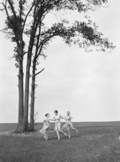 Unidentified dancers, possibly Elizabeth Duncan dancers, between 1911 and 1942. Creator: Arnold Genthe.
