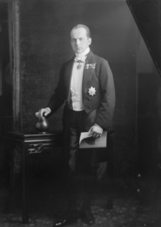 Von Holm, Fritz, Dr., portrait photograph, between 1913 and 1923. Creator: Arnold Genthe.