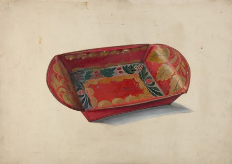 Tray, 1935/1942. Creator: Myra Newswanger.