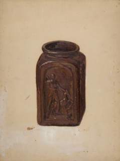 Jar, c. 1937. Creator: C.W. Perky.