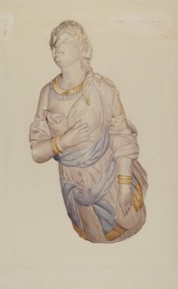Figurehead from "Kenilworth", 1935/1942. Creator: Curry M. Bartlett.