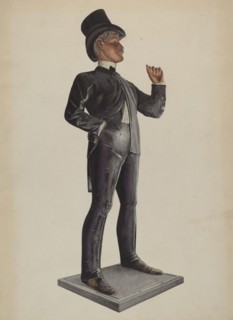Tobacco Store - Male Figure, c. 1937. Creators: Donald Donovan, Harold Bliss.