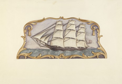 Ship Carver's Sign, c. 1938. Creator: Dorothy Hay Jensen.