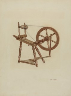 Spinning Wheel, c. 1939. Creator: Virgil A. Liberto.