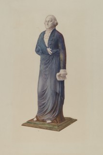 Garden Figure - George Washington, c. 1940. Creator: Zabelle Missirian.
