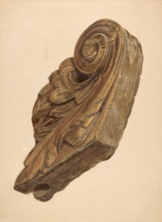 Ship Figurehead, c. 1939. Creator: Samuel Philpot.