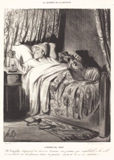 9 heures du soir, 1839. Creator: Honore Daumier.