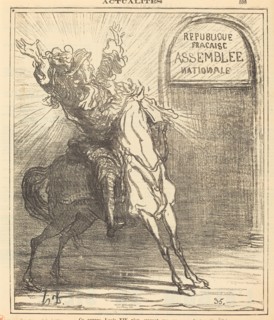 Ce pauvre Louis XIV n'en croyant pas ses yeux, 1871. Creator: Honore Daumier.