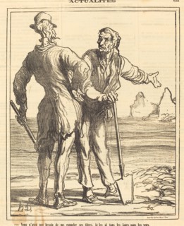 Vous n'avez pas besoin de me rappeler ses titres..., 1871. Creator: Honore Daumier.