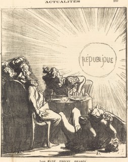 Leur Mané, Thecel, Pharès, 1871. Creator: Honore Daumier.